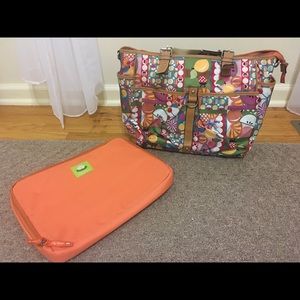 Lily Bloom Multi purpose tote with laptop bag